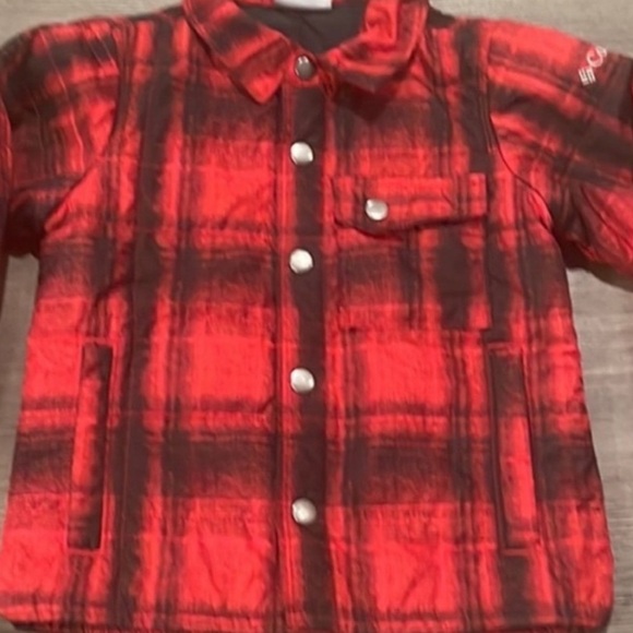Columbia Boys Agent Avalanche Shacket Red Plaid XXS - Picture 10 of 10